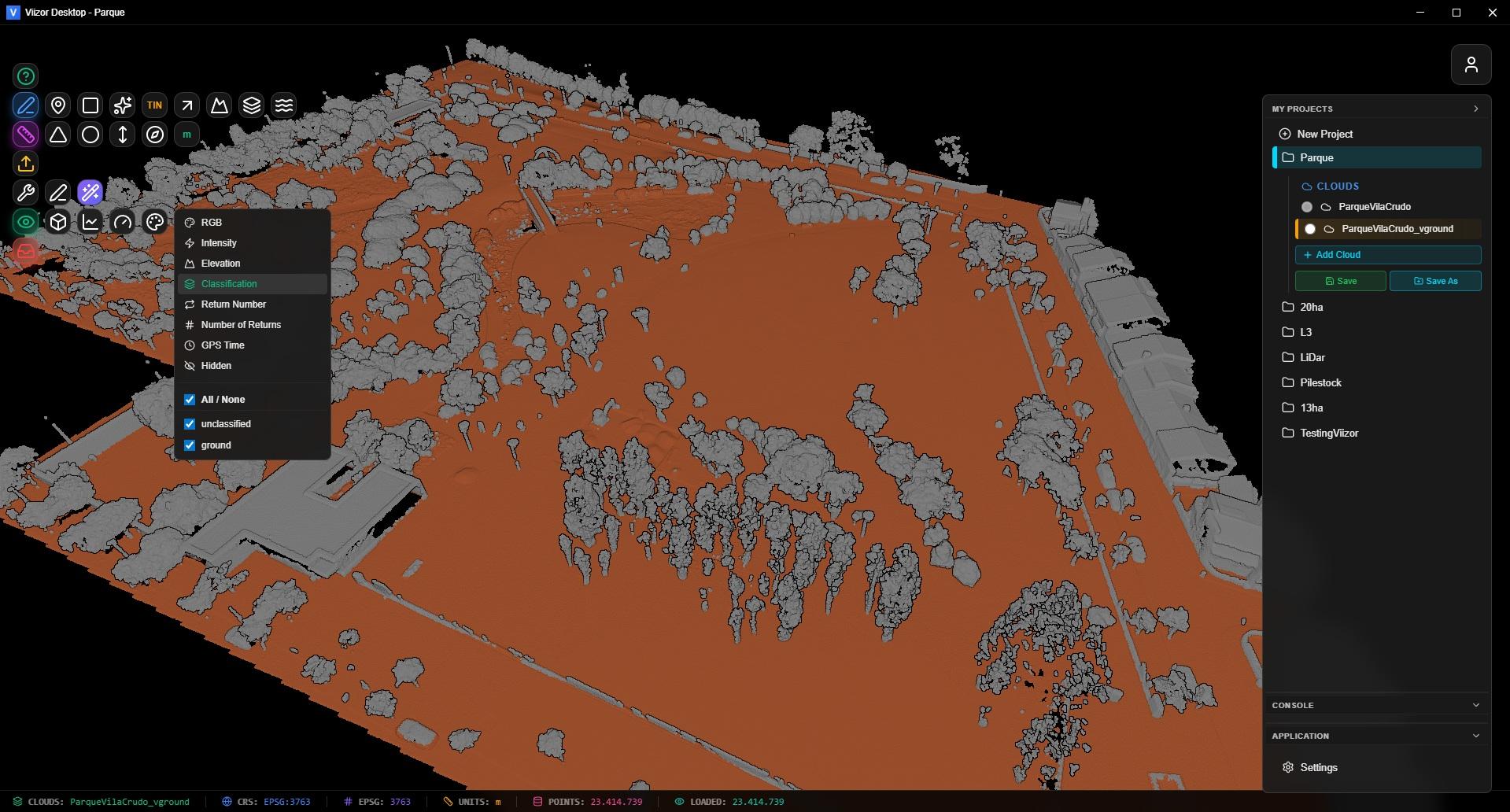 ASPRS point classification